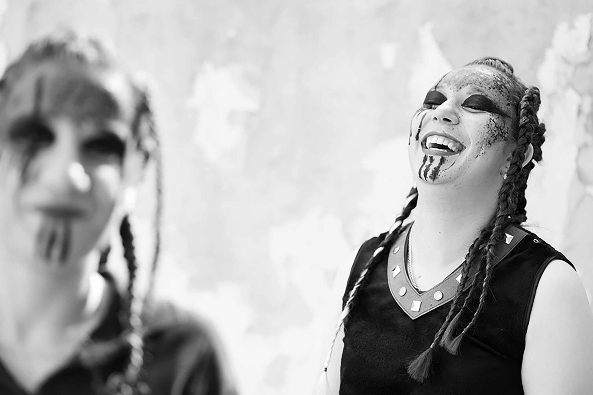 moros i cristians en albaida maquillage preparació entrada 9 octubre