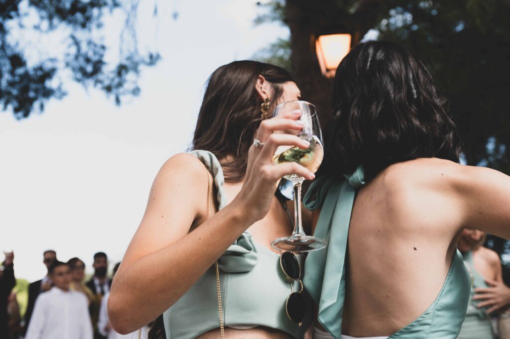 coctel vino celebrar boda